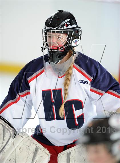 Thumbnail 2 in East Catholic vs. Hall/Conard (Pioneer Valley Winter Classic) photogallery.