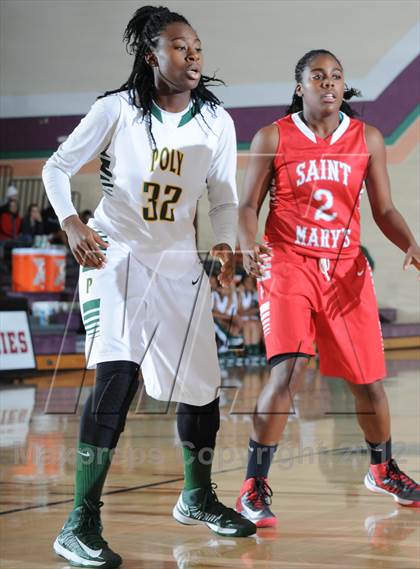 Thumbnail 1 in Long Beach Poly vs. St. Mary's (Nike Tournament of Champions) photogallery.