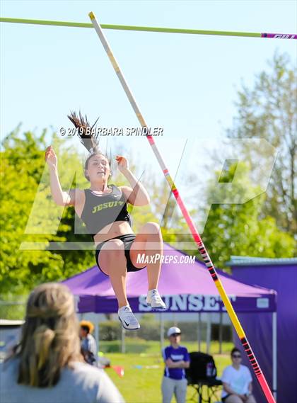 Thumbnail 3 in Jesuit @ Sunset (Pole Vault) photogallery.