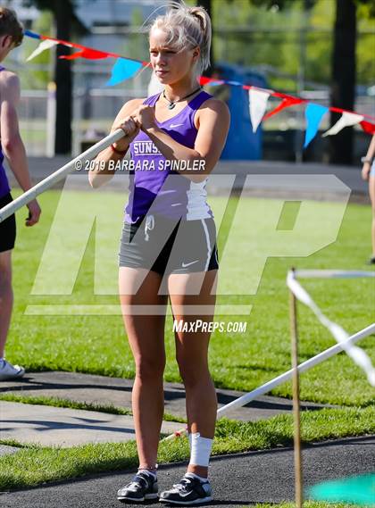 Thumbnail 1 in Jesuit @ Sunset (Pole Vault) photogallery.