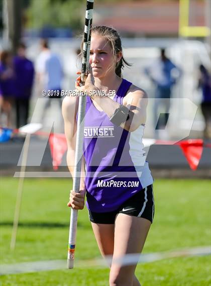 Thumbnail 3 in Jesuit @ Sunset (Pole Vault) photogallery.