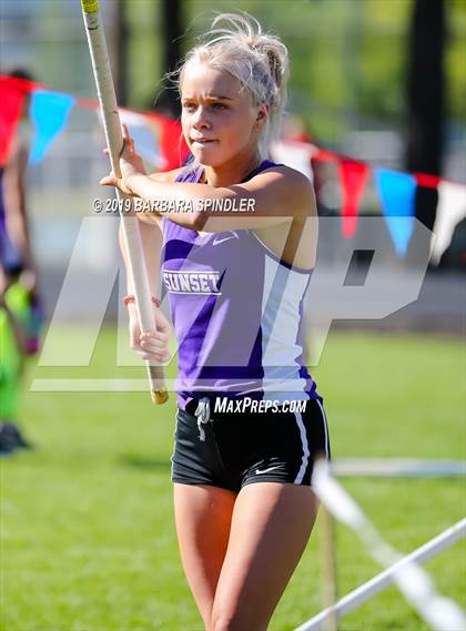 Thumbnail 1 in Jesuit @ Sunset (Pole Vault) photogallery.