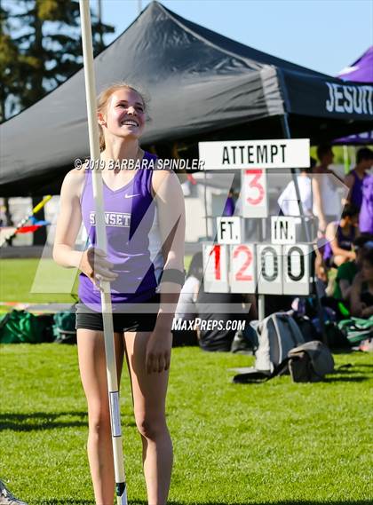 Thumbnail 1 in Jesuit @ Sunset (Pole Vault) photogallery.
