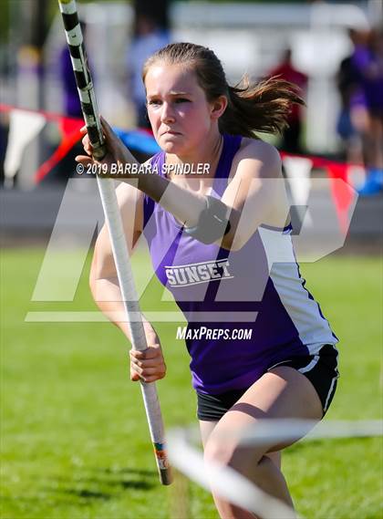 Thumbnail 1 in Jesuit @ Sunset (Pole Vault) photogallery.