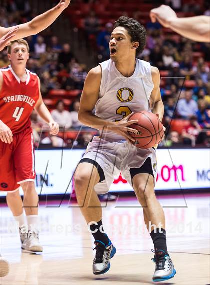 Thumbnail 3 in Springville vs. Orem (UHSAA 4A Semifinal) photogallery.