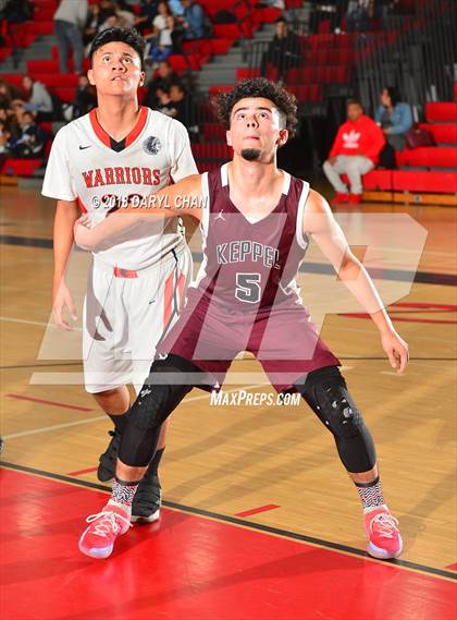 Thumbnail 3 in Mark Keppel vs. La Puente (Sierra Vista Winter Tip Off Tournament) photogallery.