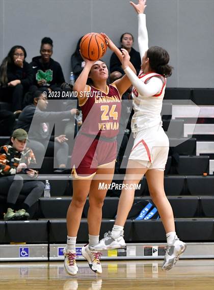 Thumbnail 3 in Cardinal Newman vs. Antelope (St. Mary's Stockton MLK Showcase) photogallery.