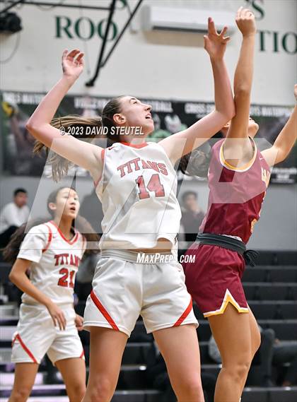Thumbnail 1 in Cardinal Newman vs. Antelope (St. Mary's Stockton MLK Showcase) photogallery.