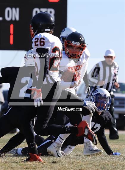 Thumbnail 1 in Hi-Plains vs. Cheyenne Wells (CHSAA 6-man Final) photogallery.