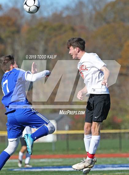 Thumbnail 1 in Cromwell vs Old Saybrook-Westbrook (Shoreline Quarterfinal) photogallery.