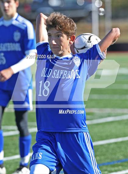 Thumbnail 1 in Cromwell vs Old Saybrook-Westbrook (Shoreline Quarterfinal) photogallery.