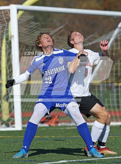 Thumbnail 1 in Cromwell vs Old Saybrook-Westbrook (Shoreline Quarterfinal) photogallery.