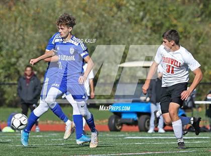 Thumbnail 1 in Cromwell vs Old Saybrook-Westbrook (Shoreline Quarterfinal) photogallery.