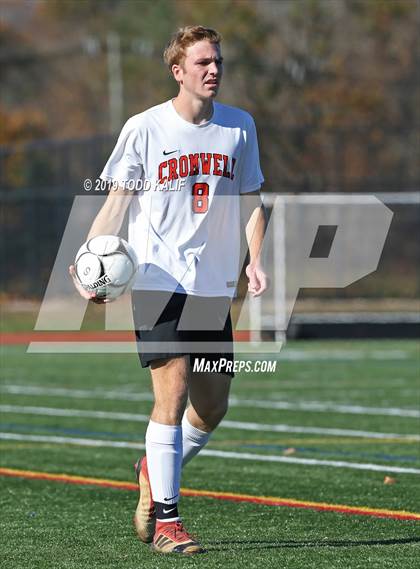 Thumbnail 1 in Cromwell vs Old Saybrook-Westbrook (Shoreline Quarterfinal) photogallery.