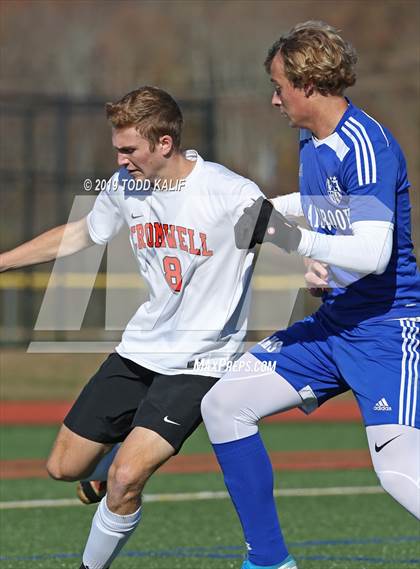 Thumbnail 2 in Cromwell vs Old Saybrook-Westbrook (Shoreline Quarterfinal) photogallery.
