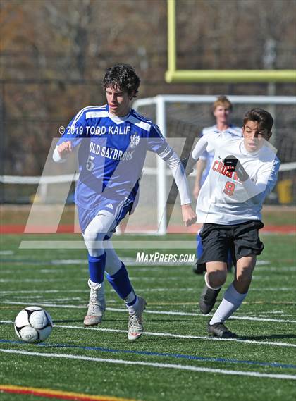 Thumbnail 3 in Cromwell vs Old Saybrook-Westbrook (Shoreline Quarterfinal) photogallery.