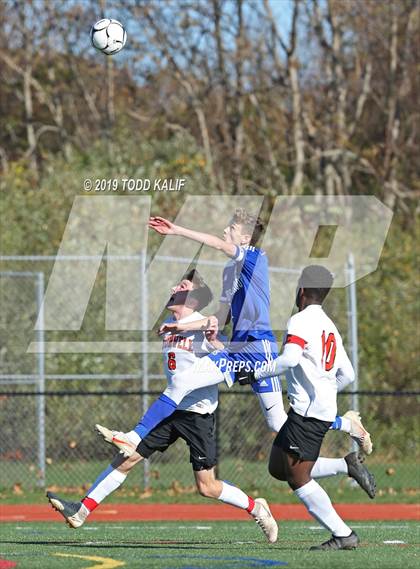 Thumbnail 1 in Cromwell vs Old Saybrook-Westbrook (Shoreline Quarterfinal) photogallery.