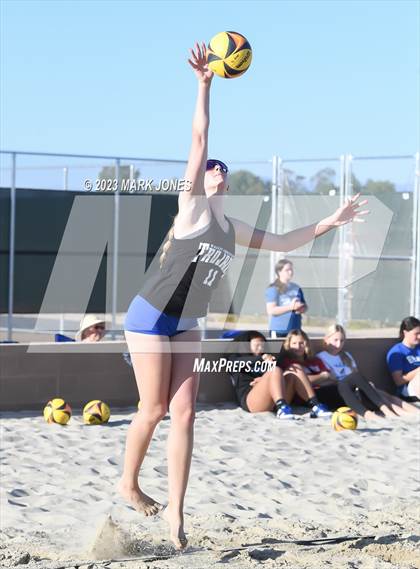 Thumbnail 3 in Estrella Foothills vs. Valley Christian (AIA Division II Pairs Semifinal) photogallery.