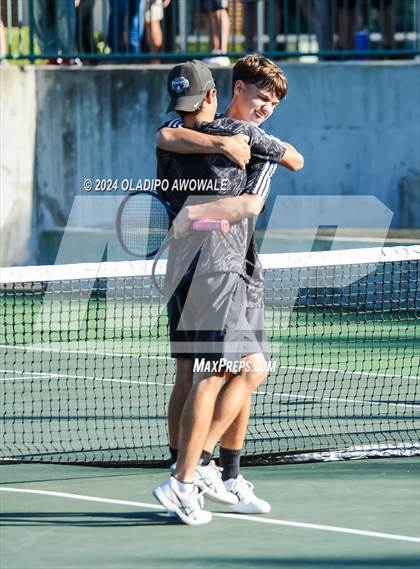 Thumbnail 3 in Randall vs Wimberley (UIL 4A Tennis Semifinals) photogallery.