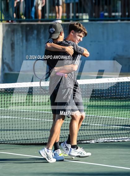Thumbnail 2 in Randall vs Wimberley (UIL 4A Tennis Semifinals) photogallery.