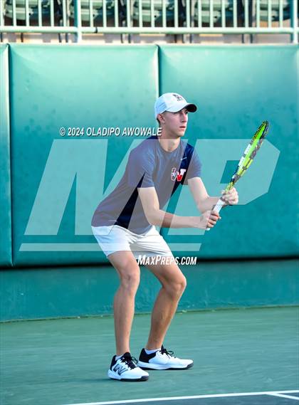 Thumbnail 3 in Randall vs Wimberley (UIL 4A Tennis Semifinals) photogallery.