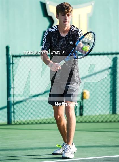 Thumbnail 3 in Randall vs Wimberley (UIL 4A Tennis Semifinals) photogallery.