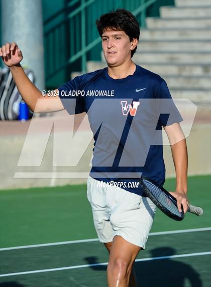 Thumbnail 3 in Randall vs Wimberley (UIL 4A Tennis Semifinals) photogallery.