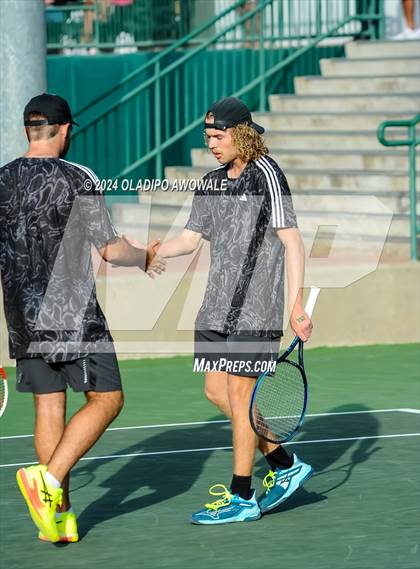 Thumbnail 2 in Randall vs Wimberley (UIL 4A Tennis Semifinals) photogallery.