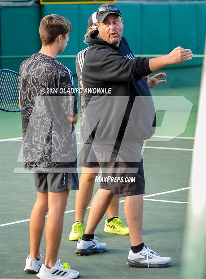 Thumbnail 3 in Randall vs Wimberley (UIL 4A Tennis Semifinals) photogallery.