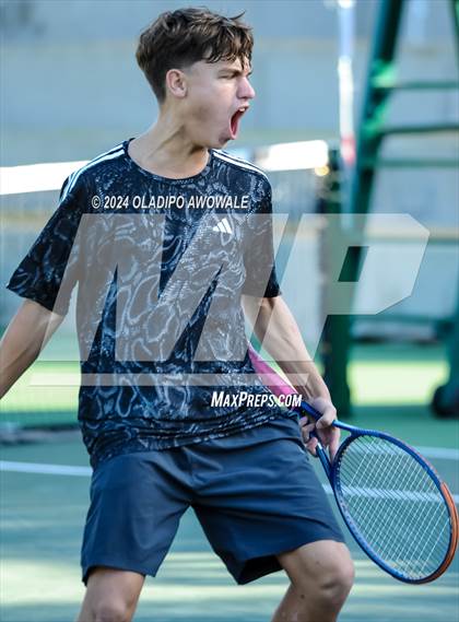 Thumbnail 3 in Randall vs Wimberley (UIL 4A Tennis Semifinals) photogallery.