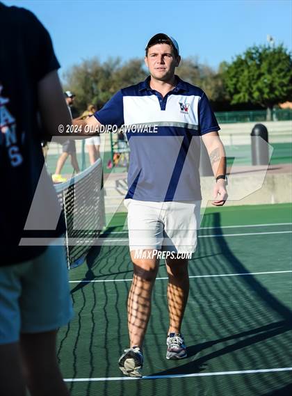 Thumbnail 3 in Randall vs Wimberley (UIL 4A Tennis Semifinals) photogallery.