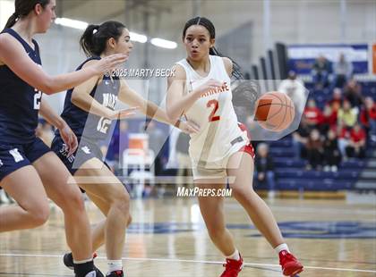 Thumbnail 2 in Incarnate Word Academy vs. Blue Valley North (Sophie Cunningham Classic) photogallery.