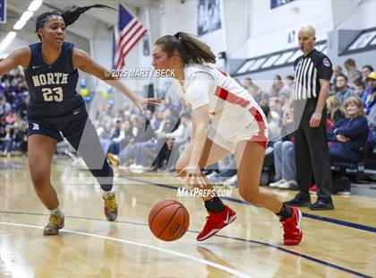 Thumbnail 2 in Incarnate Word Academy vs. Blue Valley North (Sophie Cunningham Classic) photogallery.