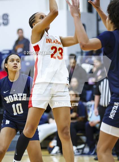 Thumbnail 2 in Incarnate Word Academy vs. Blue Valley North (Sophie Cunningham Classic) photogallery.