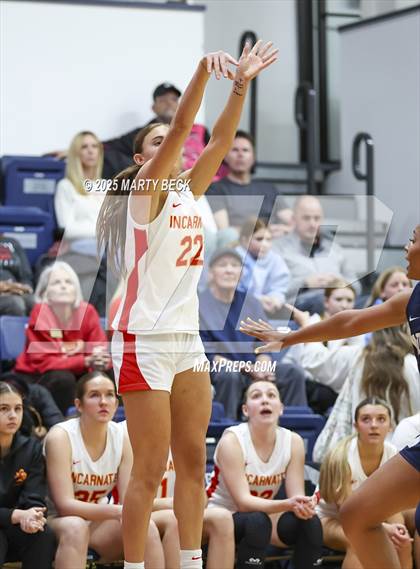 Thumbnail 2 in Incarnate Word Academy vs. Blue Valley North (Sophie Cunningham Classic) photogallery.