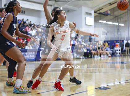 Thumbnail 1 in Incarnate Word Academy vs. Blue Valley North (Sophie Cunningham Classic) photogallery.