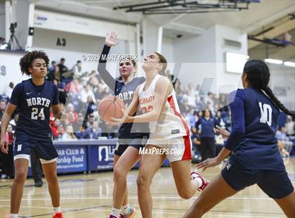 Thumbnail 3 in Incarnate Word Academy vs. Blue Valley North (Sophie Cunningham Classic) photogallery.
