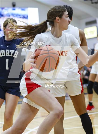 Thumbnail 3 in Incarnate Word Academy vs. Blue Valley North (Sophie Cunningham Classic) photogallery.