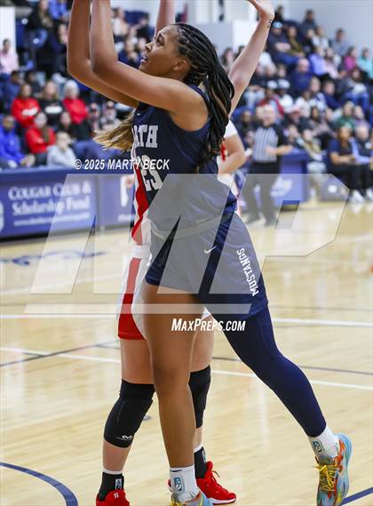 Thumbnail 1 in Incarnate Word Academy vs. Blue Valley North (Sophie Cunningham Classic) photogallery.