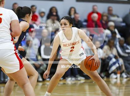 Thumbnail 2 in Incarnate Word Academy vs. Blue Valley North (Sophie Cunningham Classic) photogallery.