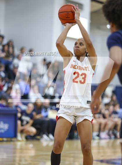 Thumbnail 3 in Incarnate Word Academy vs. Blue Valley North (Sophie Cunningham Classic) photogallery.