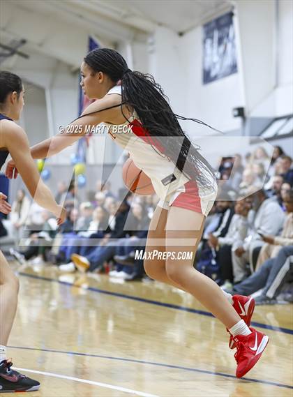 Thumbnail 1 in Incarnate Word Academy vs. Blue Valley North (Sophie Cunningham Classic) photogallery.