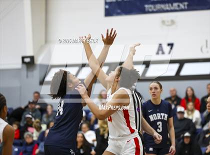 Thumbnail 2 in Incarnate Word Academy vs. Blue Valley North (Sophie Cunningham Classic) photogallery.