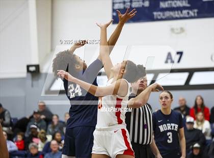 Thumbnail 3 in Incarnate Word Academy vs. Blue Valley North (Sophie Cunningham Classic) photogallery.