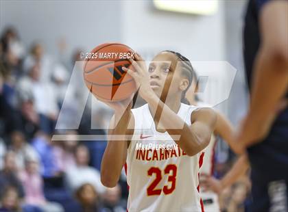 Thumbnail 1 in Incarnate Word Academy vs. Blue Valley North (Sophie Cunningham Classic) photogallery.