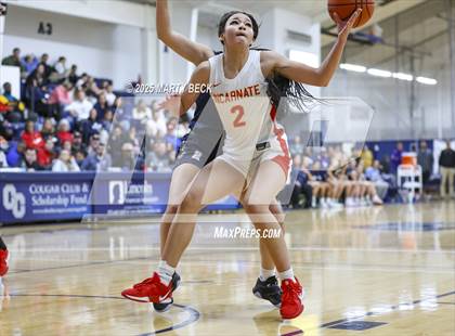 Thumbnail 2 in Incarnate Word Academy vs. Blue Valley North (Sophie Cunningham Classic) photogallery.