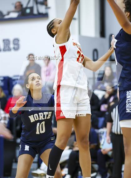 Thumbnail 3 in Incarnate Word Academy vs. Blue Valley North (Sophie Cunningham Classic) photogallery.