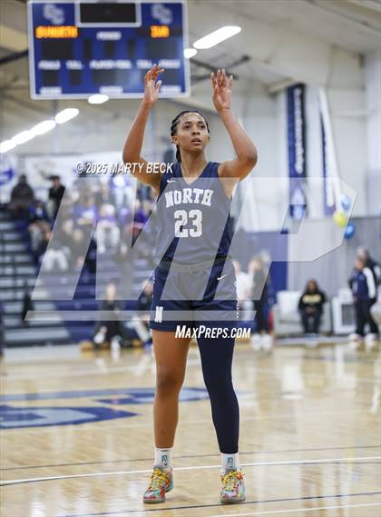 Thumbnail 1 in Incarnate Word Academy vs. Blue Valley North (Sophie Cunningham Classic) photogallery.