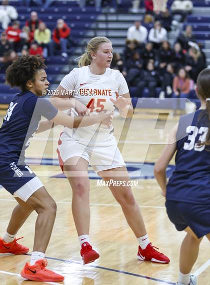 Thumbnail 2 in Incarnate Word Academy vs. Blue Valley North (Sophie Cunningham Classic) photogallery.