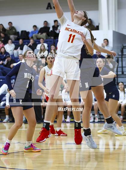 Thumbnail 1 in Incarnate Word Academy vs. Blue Valley North (Sophie Cunningham Classic) photogallery.